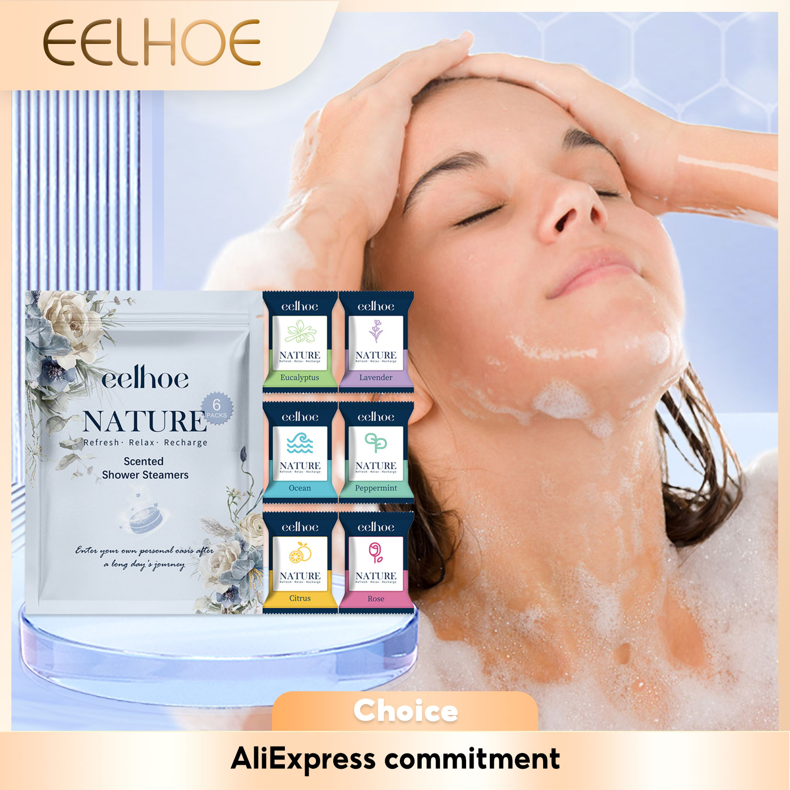 Shower Steamer Tablet - Vaporizadores de Ducha con Aromaterapia, Ayuda