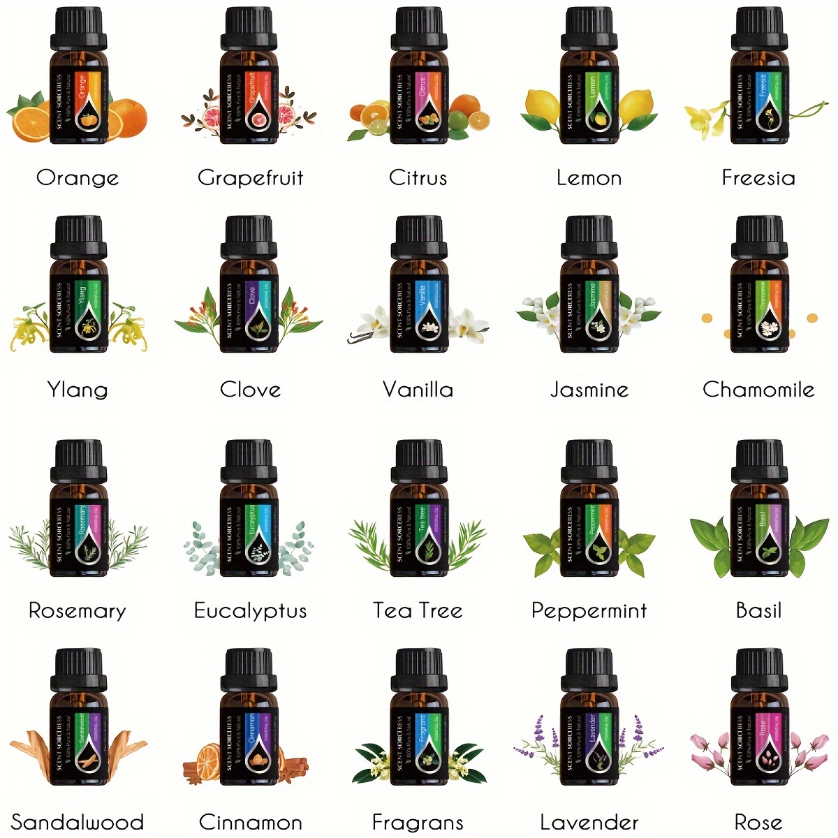 20 unids/set de aceites esenci - Spa And Wellness reseña y precio